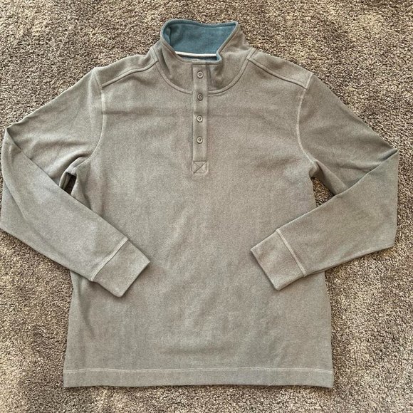 Weatherproof Vintage Men’s Half Button-Up Crewneck/Pullover - Picture 1 of 6